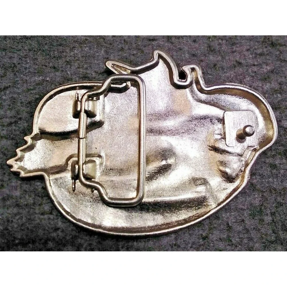 Western I'm Proud to be An American Belt Buckle Eagle Silver Tone